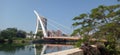 White bridge blue sky Taiwan Tainan Royalty Free Stock Photo