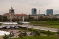 The White Bridge in Vilnius Royalty Free Stock Photo