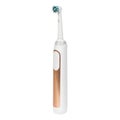 White with brown electronic toothbrush