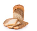 White brown bread. Royalty Free Stock Photo