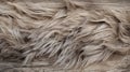 Organic Fluidity: Weathered Wood Surface With Furry Sheep Pelt