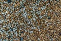 White and brown gravel texture Royalty Free Stock Photo