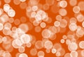 White bubble splash on orange background