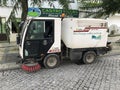 White Bucher Citycat 2000 street sweeper. Royalty Free Stock Photo