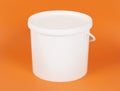 White bucket Royalty Free Stock Photo