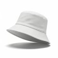 White bucket hat isolated on white background Royalty Free Stock Photo