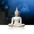 White Buddha, isolated (incl. clipping path)