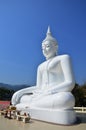 White Buddha at Kanchanaburi Thailand