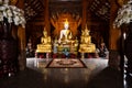 White Buddha statue in Ban Den temple