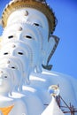 The white Buddha statue