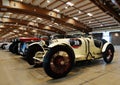 White Bugatti Type 35 built in 1925, vintage cars