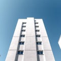 White building against blue sky Royalty Free Stock Photo