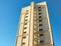 White building against the blue sky