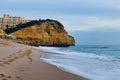 White building on a cliff on a Portuguese beach