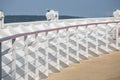 White Bulkhead on a Cruise Ship Royalty Free Stock Photo