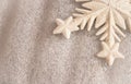 White bumpy textured background and snowflake Royalty Free Stock Photo