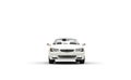 White Business Car Front Royalty Free Stock Photo