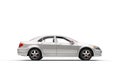 White Business Car Left Side View Royalty Free Stock Photo