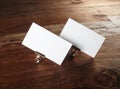 White business cards Royalty Free Stock Photo