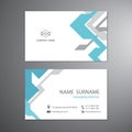 White business cards set template vector design Royalty Free Stock Photo