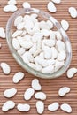 White butter beans in a dish Royalty Free Stock Photo