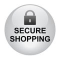 Secure shoping icon button