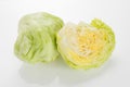 White cabbage on white Royalty Free Stock Photo