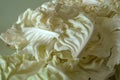 White cabbage cut into pieces on the counter Royalty Free Stock Photo
