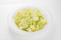 White cabbage on white Royalty Free Stock Photo