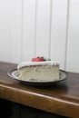 White Cake with Buttercream Icing Royalty Free Stock Photo