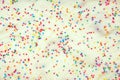 White Cake Pastry Sprinkles Texture Background Royalty Free Stock Photo