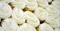 White cakes, background