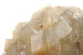 White calcite mineral