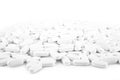 White calcium pills Royalty Free Stock Photo