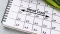 Unpaid Leave marked on a calendar