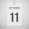 The design is simple, with minimal decoration, emphasizing the date Royalty Free Stock Photo