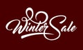 White text Winter Sale