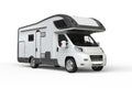 White camper vehicle - studio lighting shot