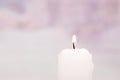 White candle Royalty Free Stock Photo
