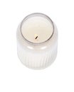 White candle in house warmer house jar Royalty Free Stock Photo