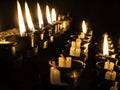 White candles church Royalty Free Stock Photo