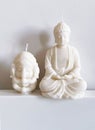 Soy wax Buddha and Ganesha Royalty Free Stock Photo