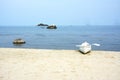 White Canoe on the Beach