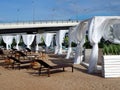 White canopy on the beach