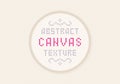 White canvas plain weave texture with cross stitch example. Vector background Royalty Free Stock Photo