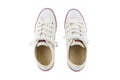 White canvas shoes isolated on white background Royalty Free Stock Photo