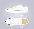 White canvas sneakers