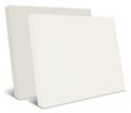 White Canvas Wraps template for presentation layouts and design. 3D rendering