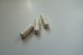 White capsules of magnesium citrate 3 items