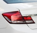 White modern car back view Royalty Free Stock Photo